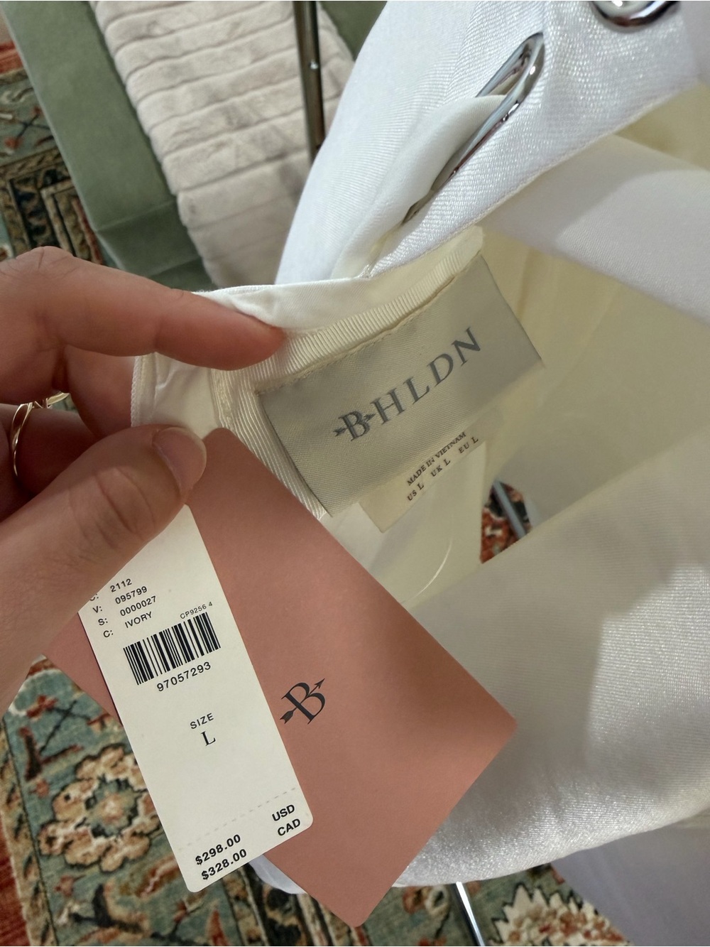 BHLDN Anthropologie White Mini Dress - Picture 5 of 5